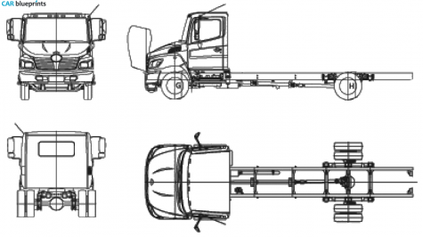 Hino 165 Truck blueprint