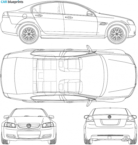 2006 Holden Commodore Sedan blueprint