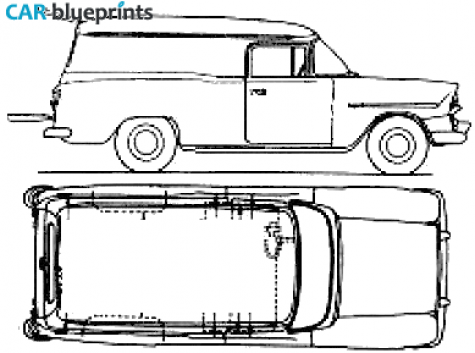 1960 Holden FB Panel Van blueprint