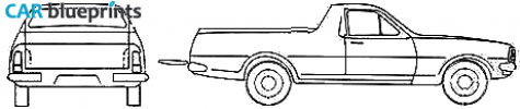 1971 Holden HK Ute Pick-up blueprint