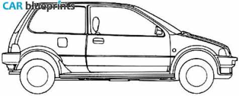 1987 Honda City Hatchback blueprint