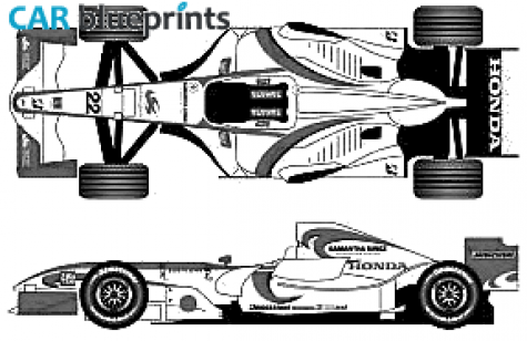 2006 Honda F1 OW blueprint