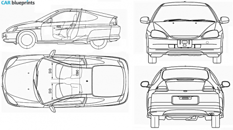 2005 Honda Insight Hatchback blueprint