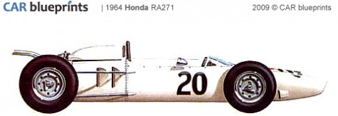 1964 Honda RA271 F1 OW blueprint