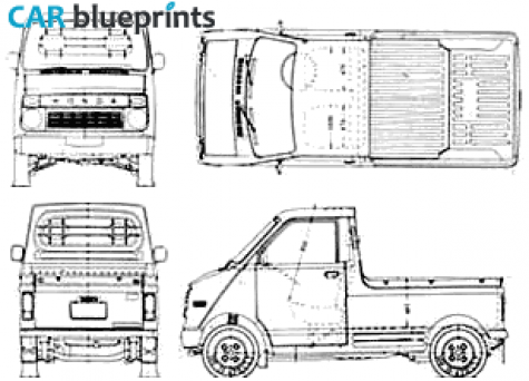 1971 Honda stepvan SF Pick-up blueprint