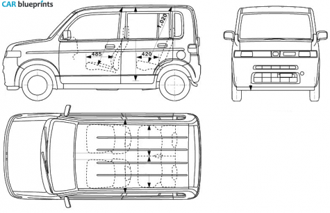 2005 Honda Thats Minivan blueprint