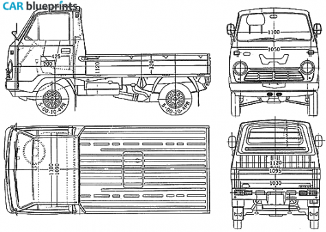 1970 Honda TN III360 Truck blueprint