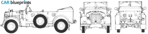 1938 Horch 830R Kfz 15 SUV blueprint