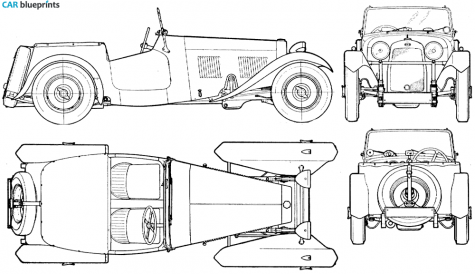 1948 HRG 2-Seater Sport Phaeton blueprint