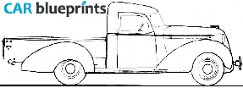 1937 Hudson Cab Pick-up blueprint