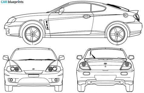 2006 Hyundai  Coupe blueprint