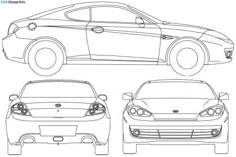 2008 Hyundai  Coupe blueprint