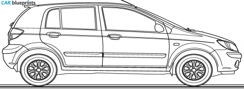 2007 Hyundai Getz CRDi Hatchback blueprint