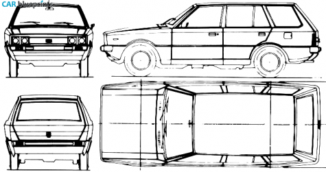 1975 Hyundai Pony Wagon blueprint