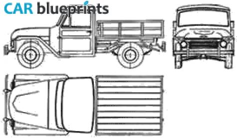 1954 IAME Rastrojero Truck blueprint