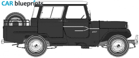 IKA Jeep JA-2 PB Pick-up blueprint