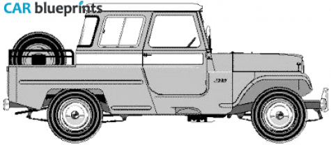 IKA Jeep JA-2 PB Pick-up blueprint