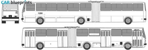 Ikarus 280.26 Bus blueprint