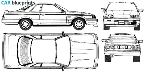 1989 Infiniti M30 Coupe blueprint