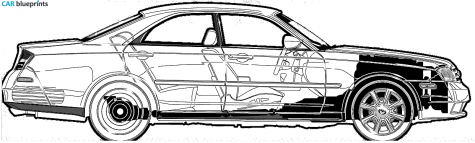 2003 Infiniti M45 Sedan blueprint