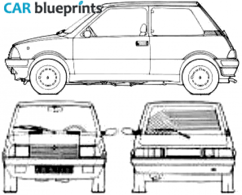 1992 Innocenti Mini Hatchback blueprint