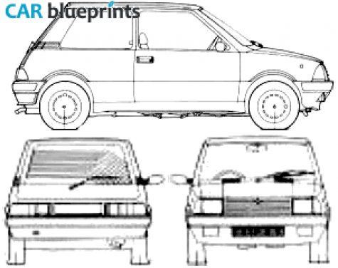 1992 Innocenti Mini Hatchback blueprint