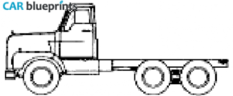 1960 International DBF-402 Truck blueprint