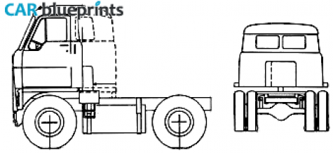 International DCO-405 Truck blueprint