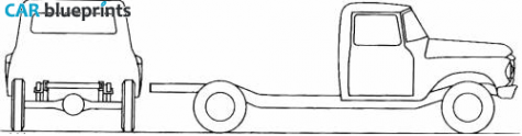 1966 International 1200A Truck blueprint