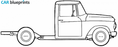 1961 International C-130 Truck blueprint