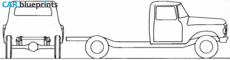 1965 International D1300 Truck blueprint