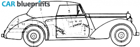 1947 Invicta Black Prince DHC Coupe blueprint