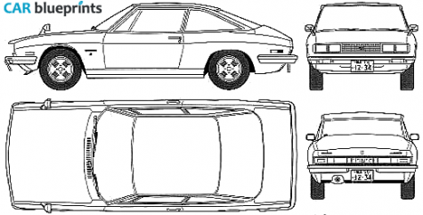 1973 Isuzu 117 Coupe blueprint