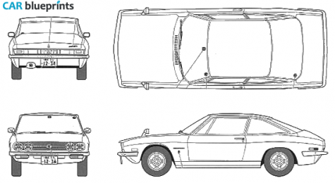 1968 Isuzu 117 Early Type Coupe blueprint