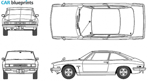 1968 Isuzu 117 Late Type Coupe blueprint