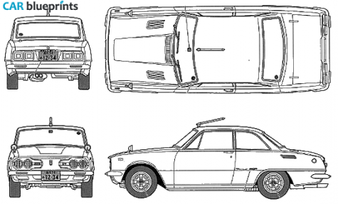 1963 Isuzu Bellet 1800 GT Late Type Sedan blueprint