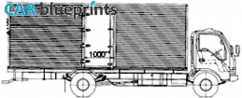 2006 Isuzu FTR Truck blueprint