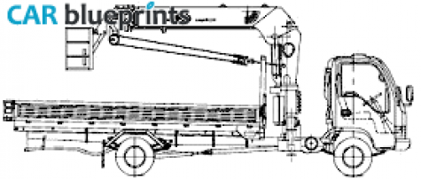 2006 Isuzu NQR71R Truck blueprint