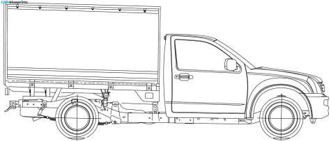 2007 Isuzu Rodeo Pick-up blueprint