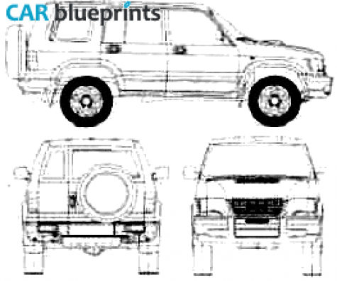 1981 Isuzu Trooper LWB SUV blueprint