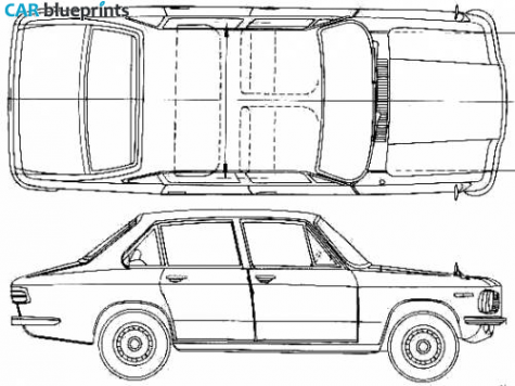 1971 Isuzu Florian Sedan blueprint