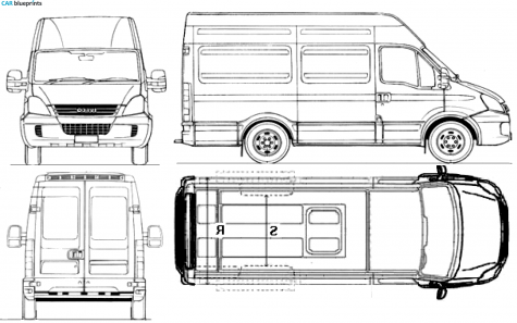 2008 Iveco Daily Furgoni Van blueprint