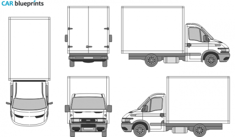 2000 Iveco Daily Truck blueprint