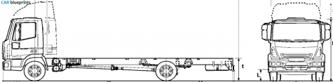 2008 Iveco Eurocargo ML60E 16 Truck blueprint