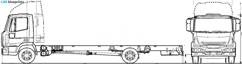 2008 Iveco Eurocargo ML60E 16P Truck blueprint