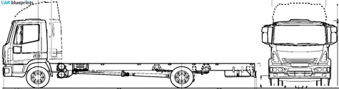 2008 Iveco Eurocargo ML65E 14 Truck blueprint