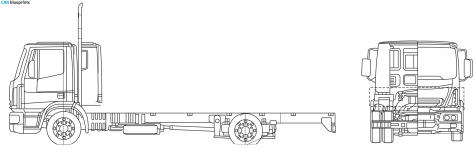 Iveco ML160 E28 Truck blueprint