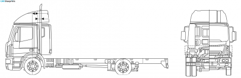 Iveco ML180 E28 Truck blueprint