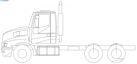 Iveco Powerstar ADN10 6x4 Truck blueprint