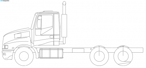 Iveco Powerstar ADN13 6x4 Truck blueprint